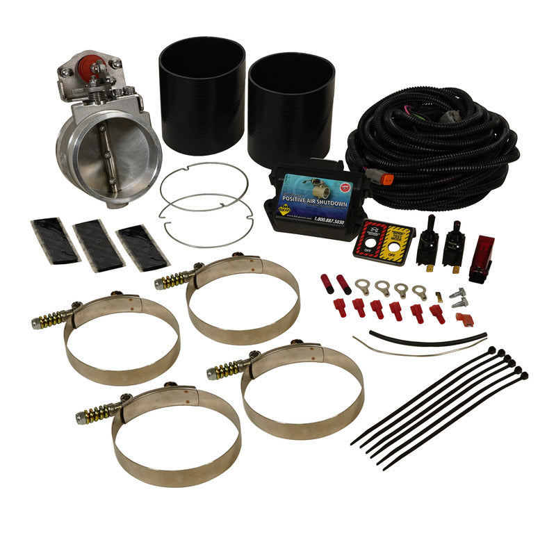 Positive Air Shut-Off w/Test Function Universal 4.0in c/w Electronics BD Diesel
