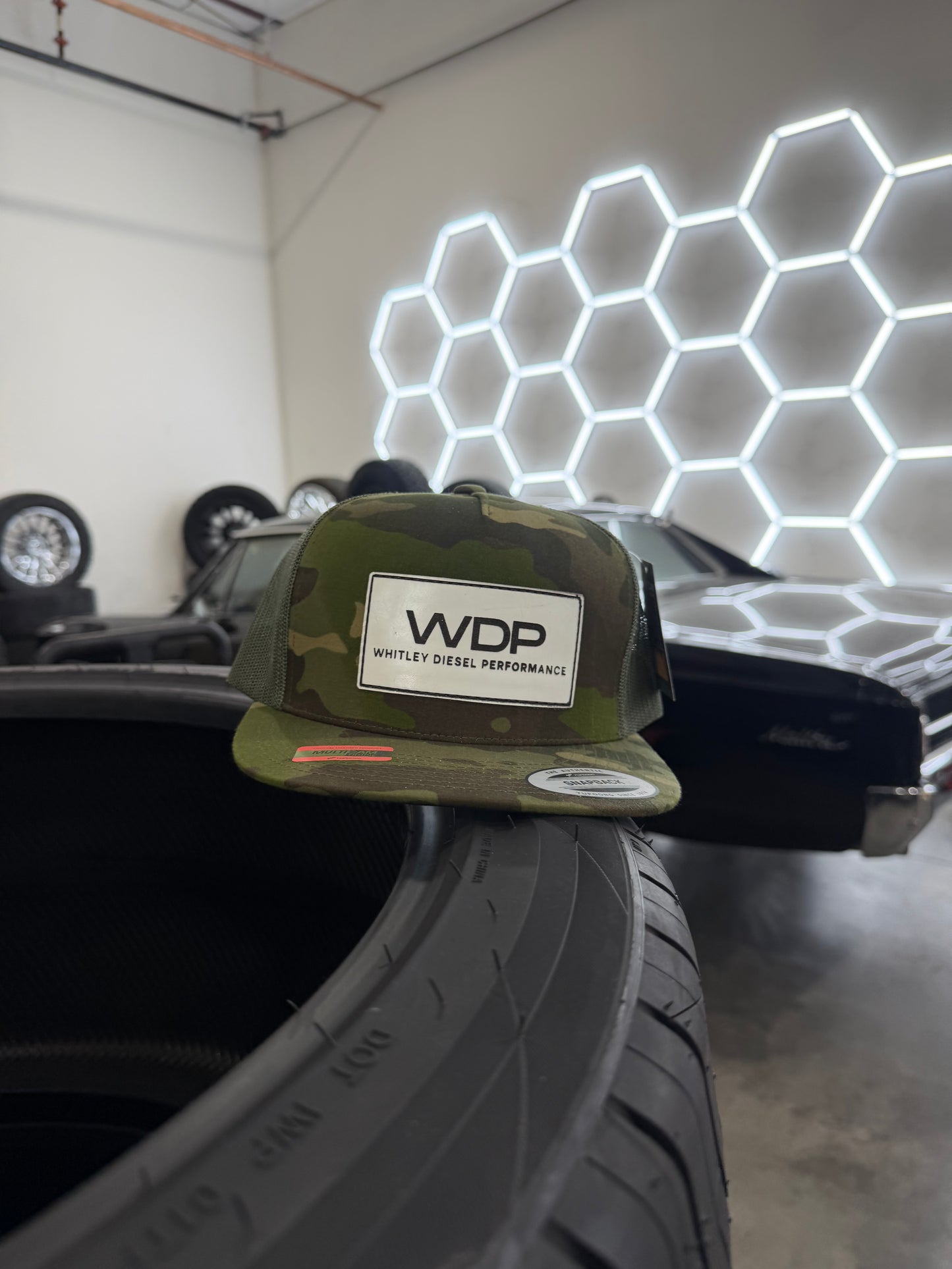 WDP Leather Patch Flat Bill