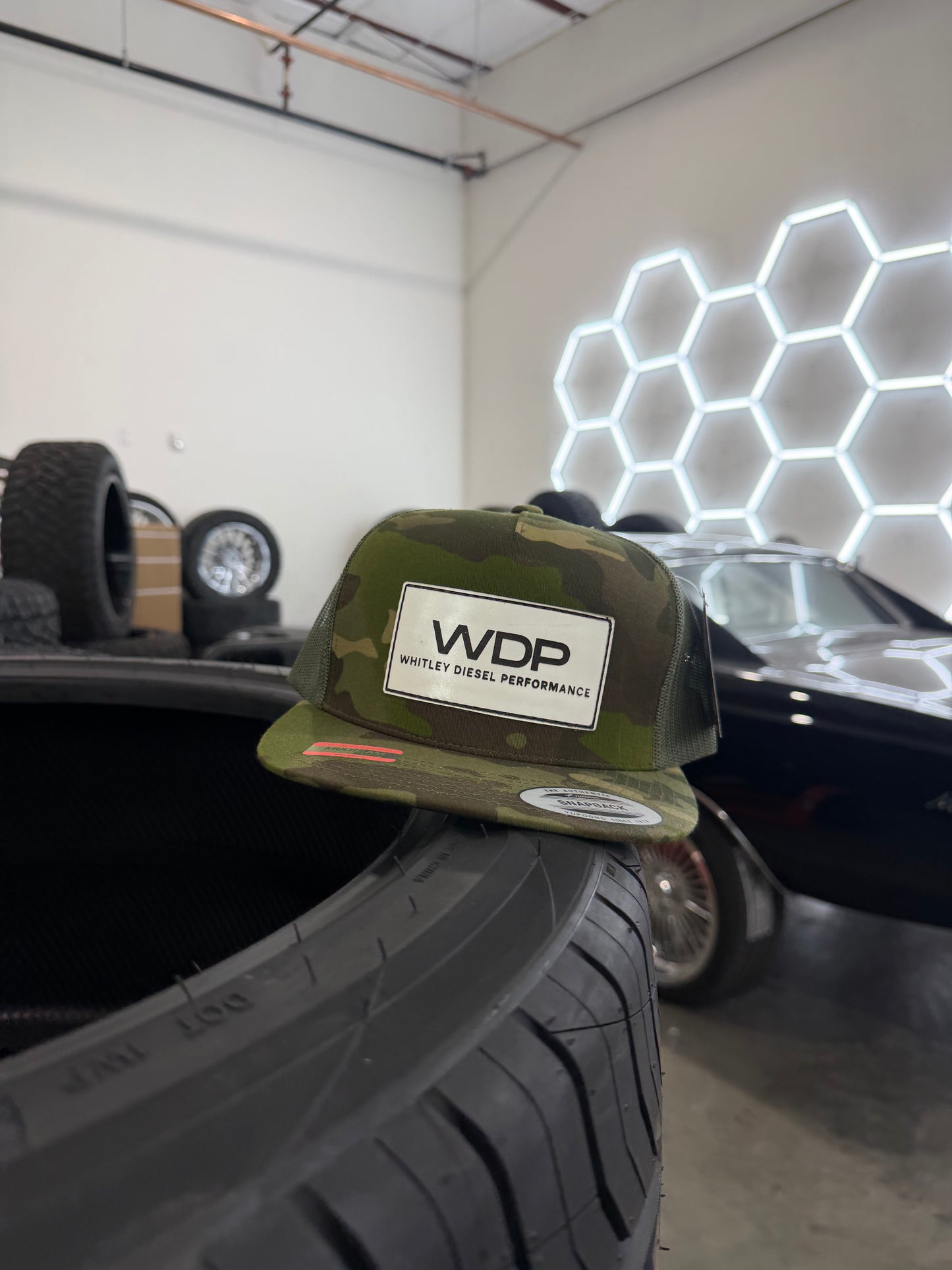 WDP Leather Patch Flat Bill