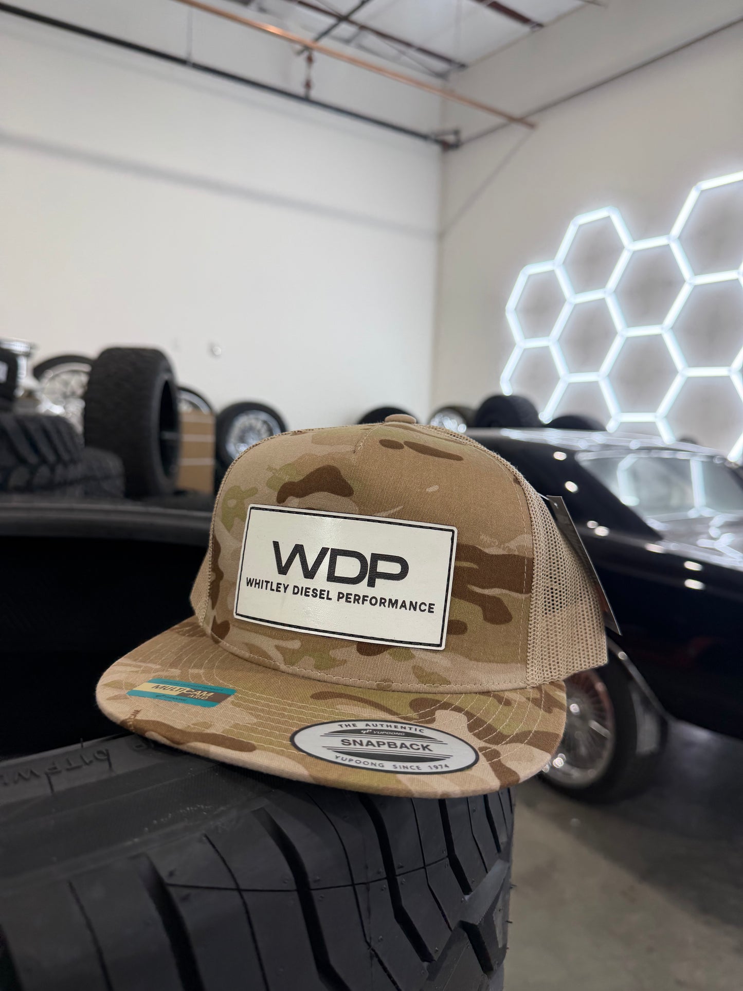 WDP Leather Patch Flat Bill